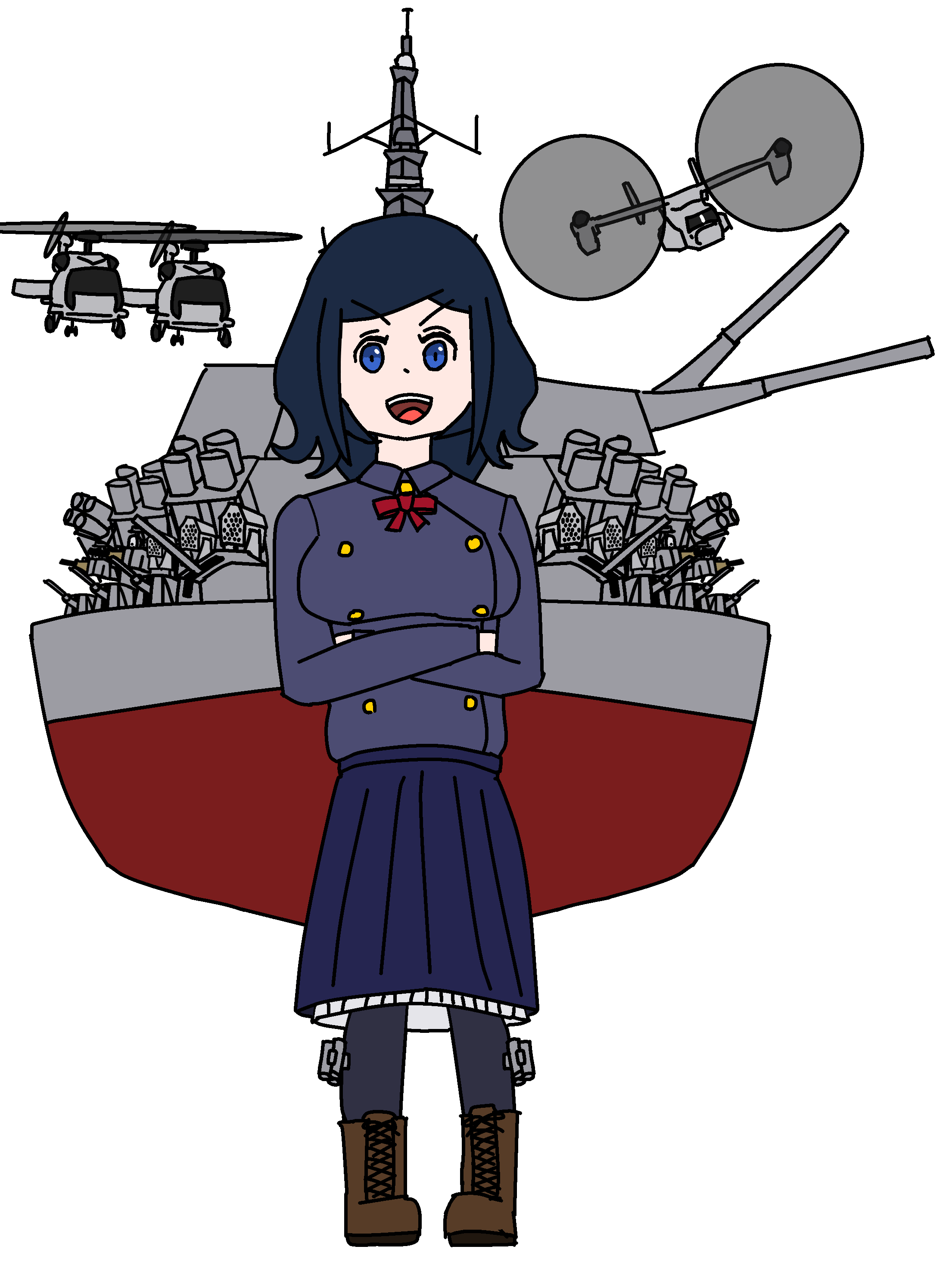 擬人化イラスト