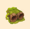 苔むす木材