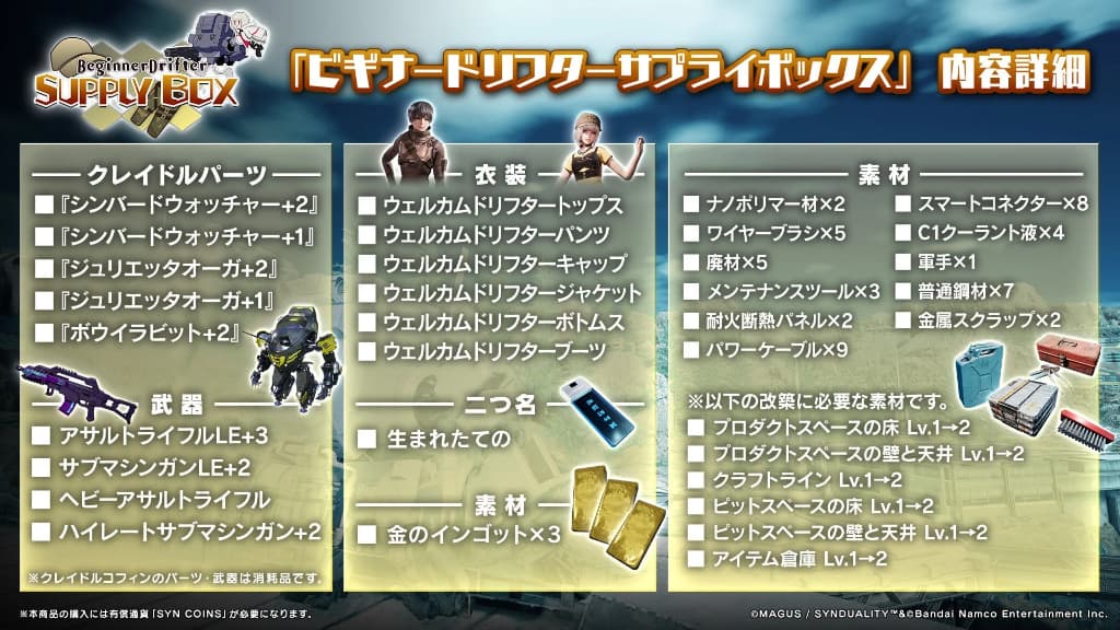 販売所(有料コンテンツ) - SYNDUALITY Echo of Ada 攻略 ウィキ