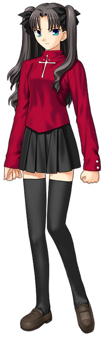 水墨画 遠坂凛 fate 1点もの