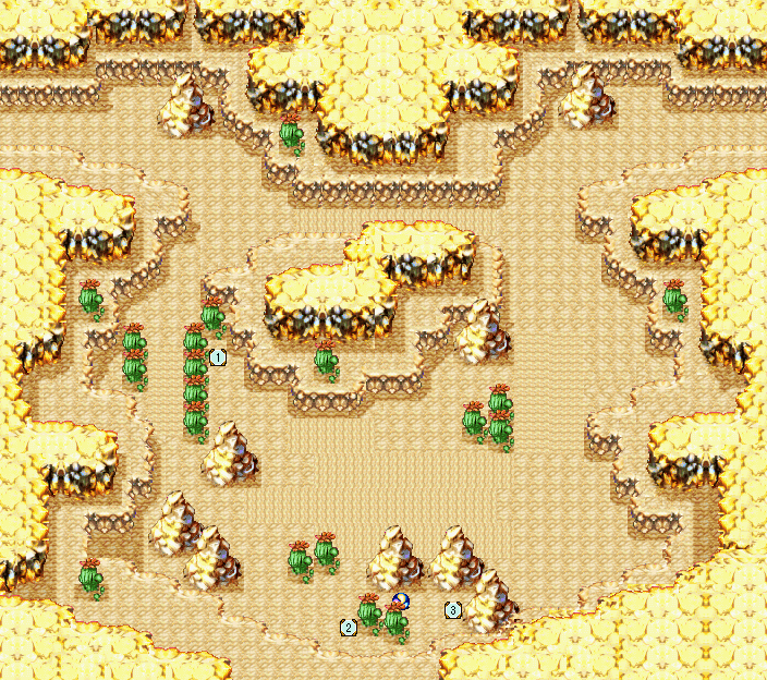 GBA/マップ/魔界『大地』/ヴァルク砂漠/光の書 - 真・女神転生