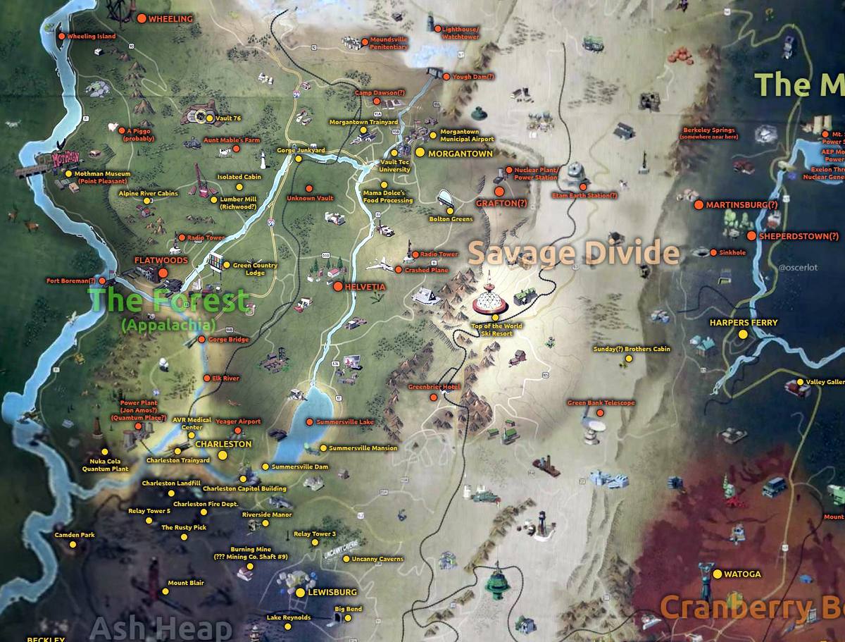 карта из fallout 76 для fallout 4 фото 85