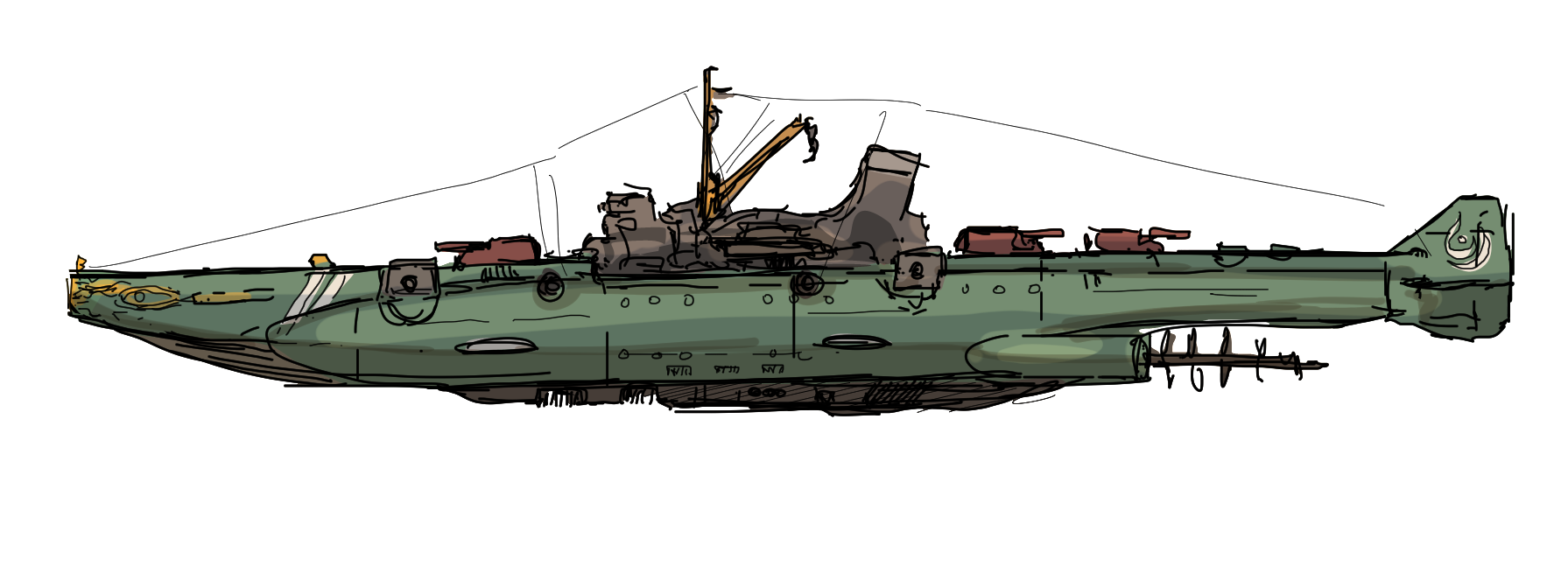 1/1000 帝星ガトランティス軍ククルカン級襲撃型駆逐艦(零くん