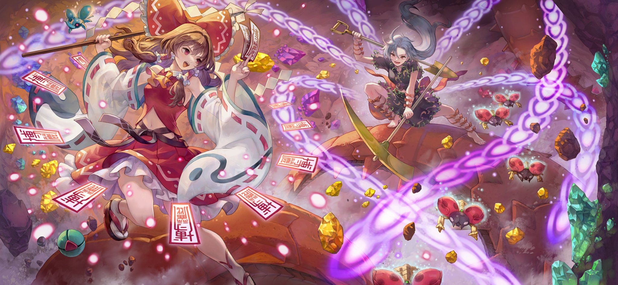 想起カード解説/博麗霊夢＆姫虫百々世01 - 東方幻想エクリプス