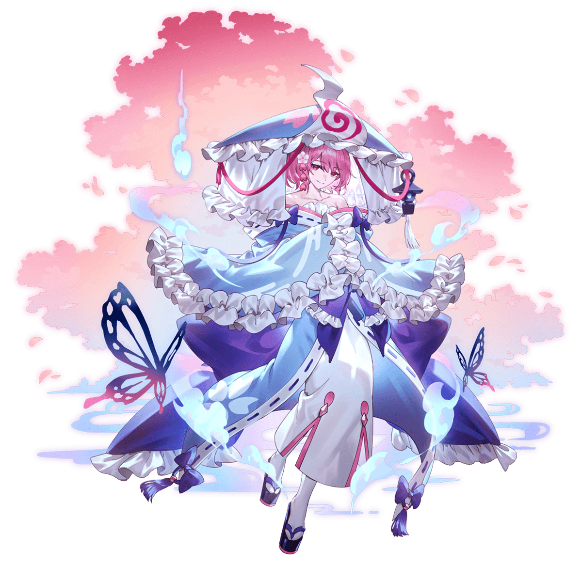 博麗幽々子★プロフ必読★ 東方Project 西行寺幽々子 illustration by ideolo 1/6スケール