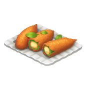 トウガラシの詰め揚げ