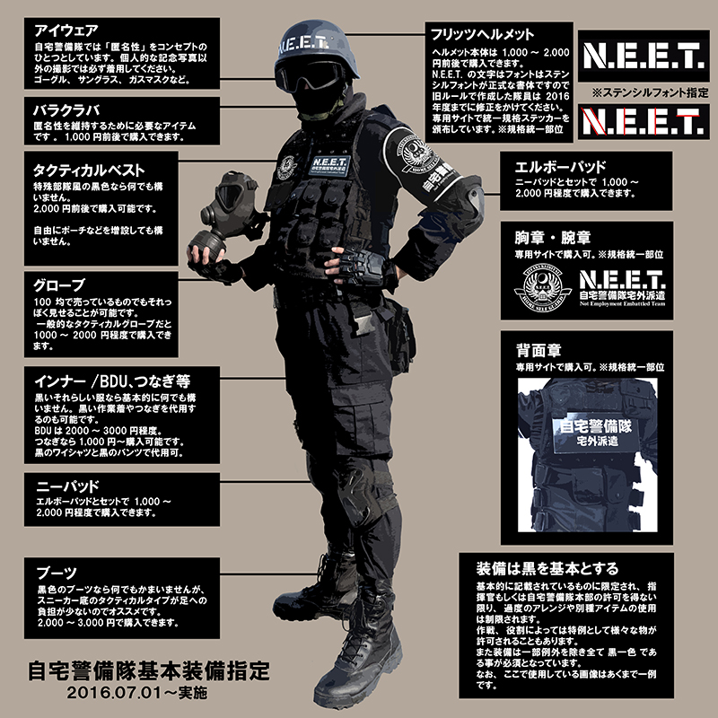 装備規定 - 自宅警備隊 N.E.E.T. 公式サイト - atwiki（アットウィキ）