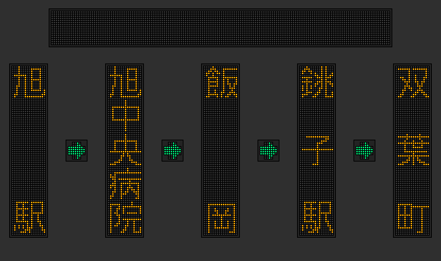 京成バス　千葉営業所　リムジンバス　側面方向幕 京成バス 千葉営業所 リムジンバス 側面方向幕