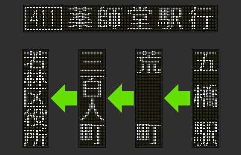 仙台市営バス 長町営業所（側面） - LED再現ギャラリー - atwiki