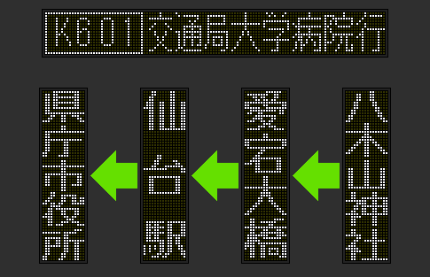 仙台市営バス 長町営業所（側面） - LED再現ギャラリー - atwiki