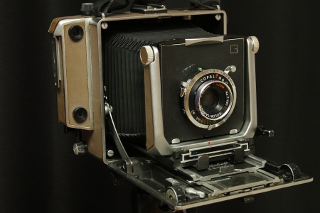 ナガオカ4x5 フィールドカメラ 木製 大判カメラ - フィルムカメラ