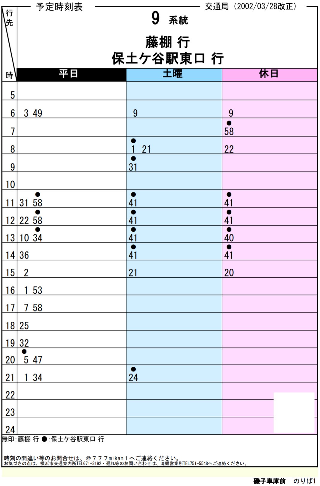 9系統 - mikan777の横浜市営バス資料館 - atwiki（アットウィキ）
