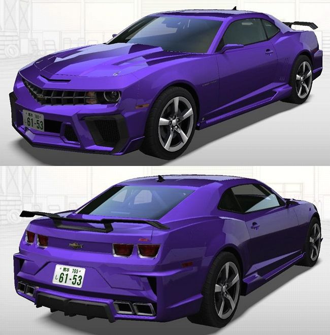'10 CAMARO SS ミニカー 紫 Hot Wheels HW Mild To Wild 4/10 (2015) Purple '10 Camaro SS