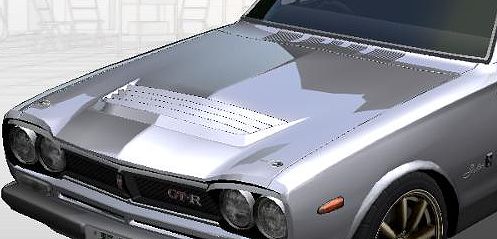 ハコスカ ボンネットモール GC10 KGC10 GC10 ハコスカ ボンネット モール GT GTX 当時物 純正 SKYLINE GT-R