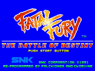 THE BATTLE OF DESTINY スーパーファミコン Fatal Fury The Battle of Destiny - ニコニコMUGENwiki