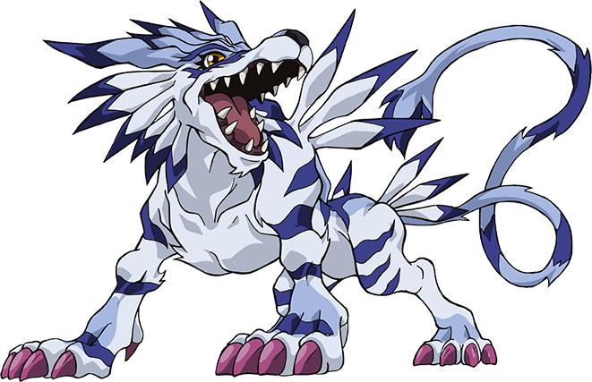 Digimonプニモン、ツノモン、ガルルモン2、ワーガルルモン