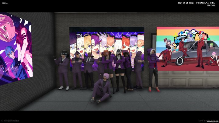 にじGTA club.3 コスプレ 不破湊 にじさんじ 紫スーツ ジャージ