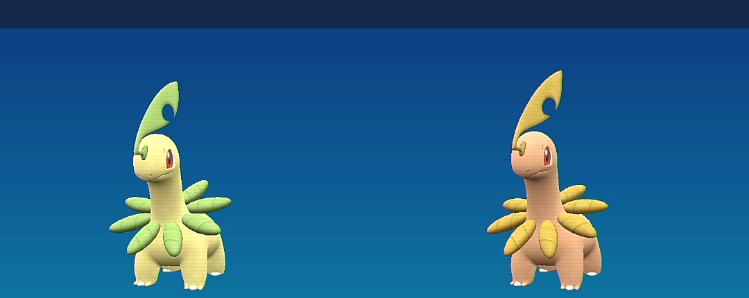 チコリータ - ポケモン スカーレット・バイオレット 色違い
