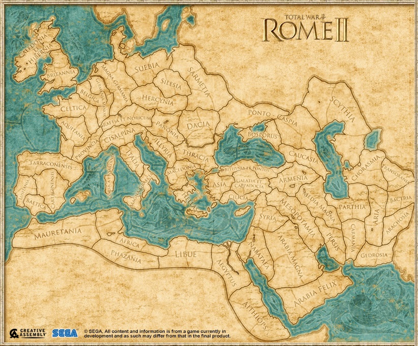 Total War: Rome II Campaign Map