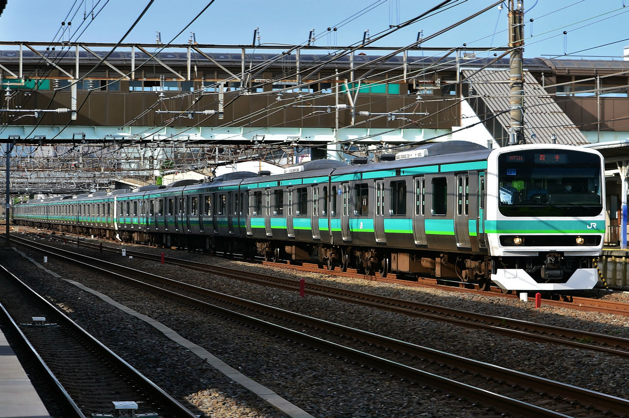E231系常磐快速線 2025/03/08 2250H 快速 上野行 E231系0番代 松戸車 マト110編成+