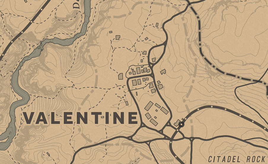 Rdr2 Valentine Map