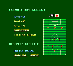 フォーメーションサッカーヒューマンカップ90 - レトロゲームの