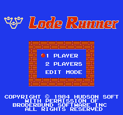 激レア Lode Runner ロードランナー ツクダオリジナル 1986年発売 Lode
